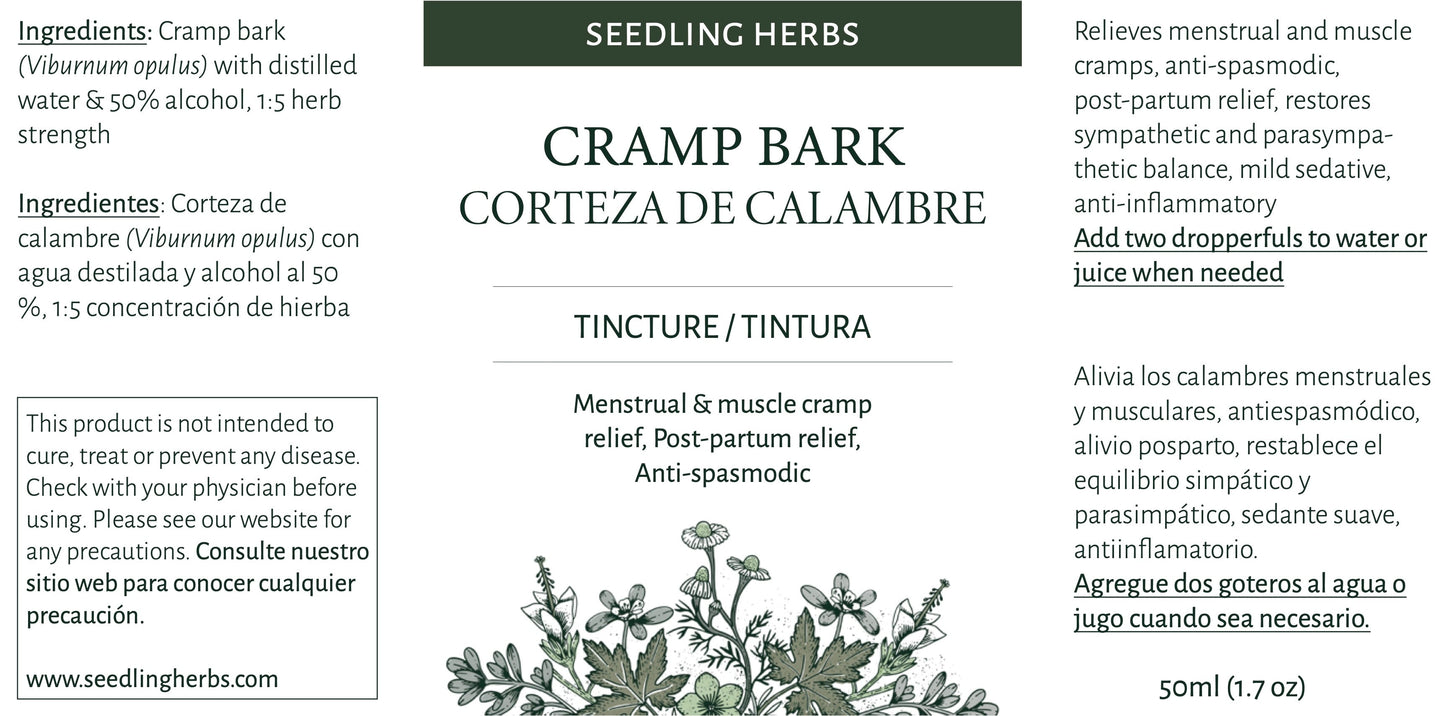 Tintura de corteza de calambre