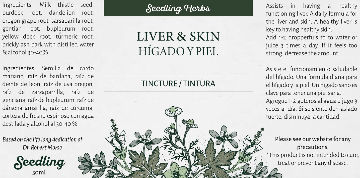 Tintura de hígado y piel