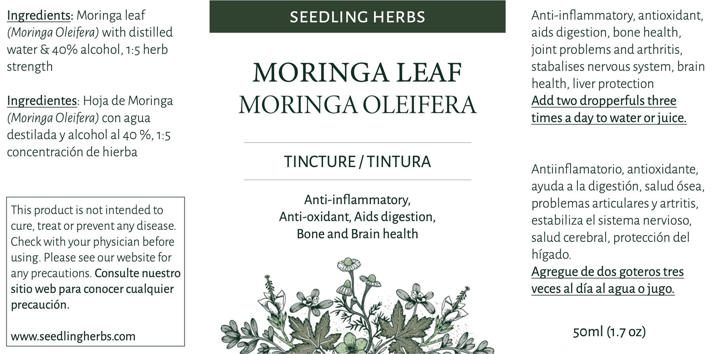 Tintura de hoja de moringa