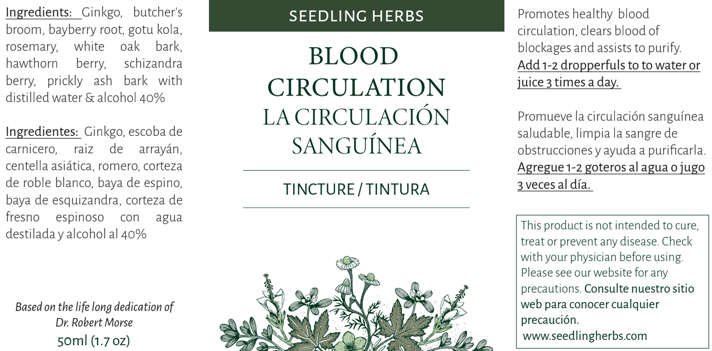 Tintura para la circulación sanguínea
