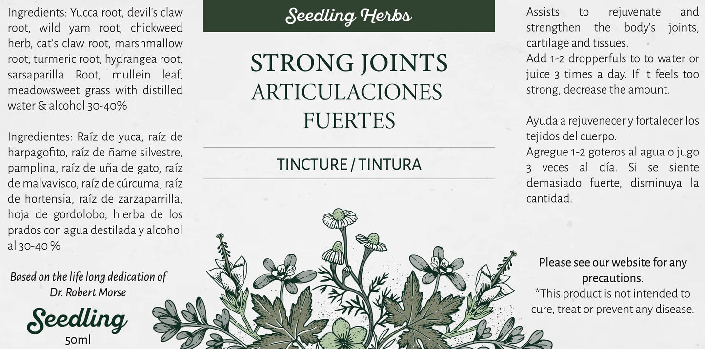 Tintura para articulaciones fuertes