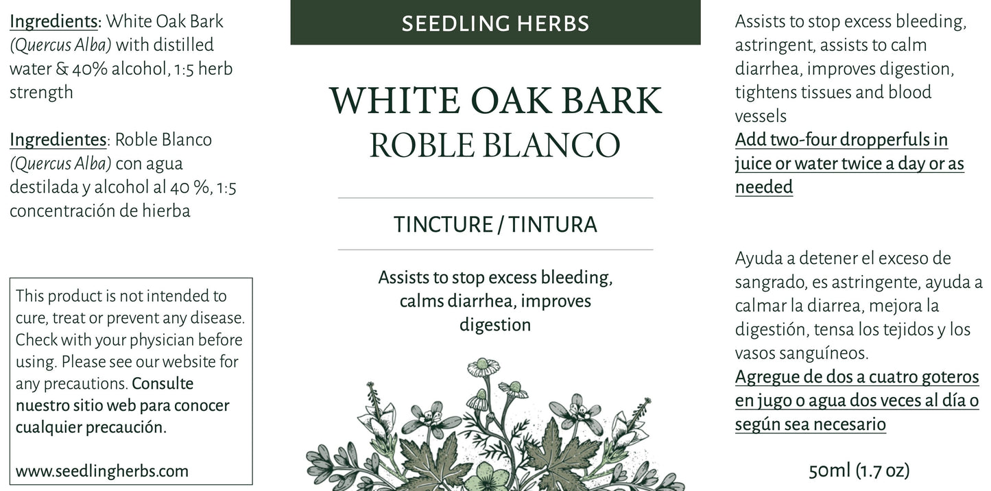 White Oak Bark Tincture
